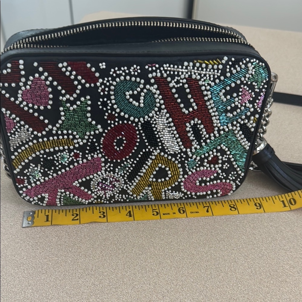 MICHAEL Michael Kors Black Crossbody Bag with Sparkling Design